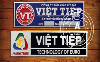 Làm tem nhôm xước cho két sắt giá rẻ, uy tín, chuyên nghiệp